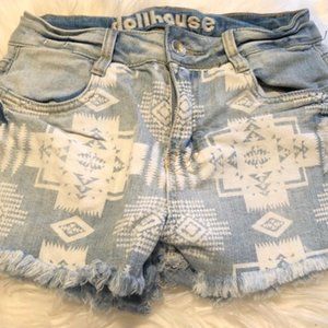 High Waisted Denim Cut-Off Shorts